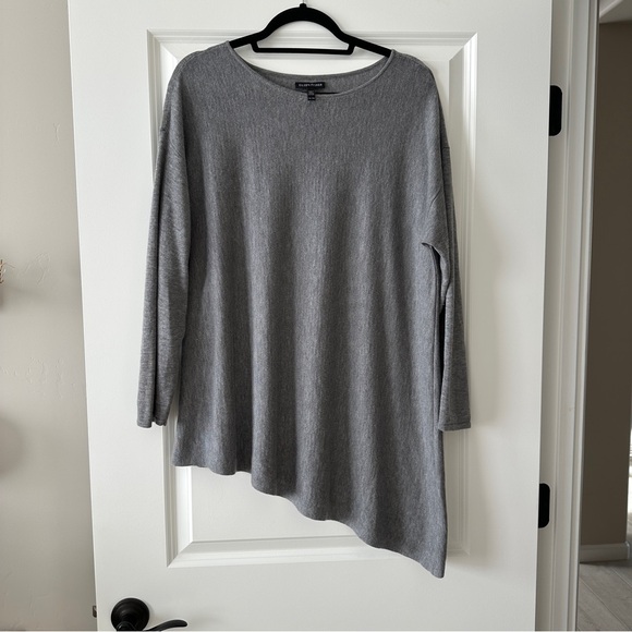 Eileen Fisher Grey Tunic Sweater | Size XL - Picture 1 of 5